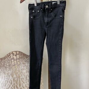 Rag & Bone High Rise Ankle Skinny Black Jean